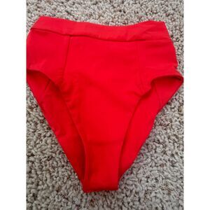NWT Vitamin A | West High Waist Bikini Bottom Red | Size 8/M